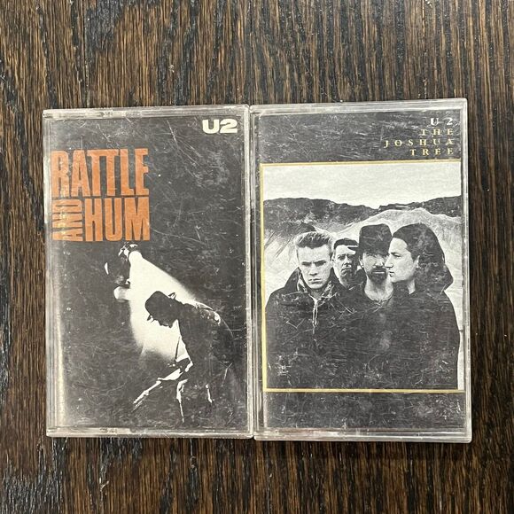 U2 Cassette Tape Lot Of 2 Joshua Tree Rattle And Hum TESTED 90s - Picture 1 of 6